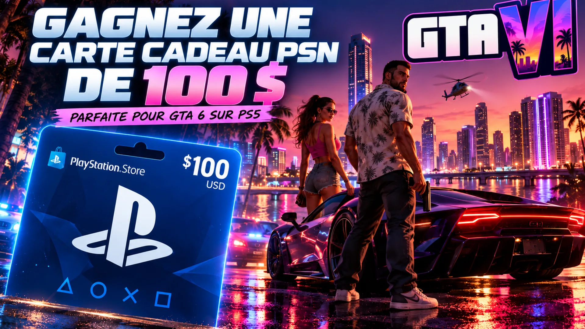 Carte cadeau PSN de 100 $ gratuite