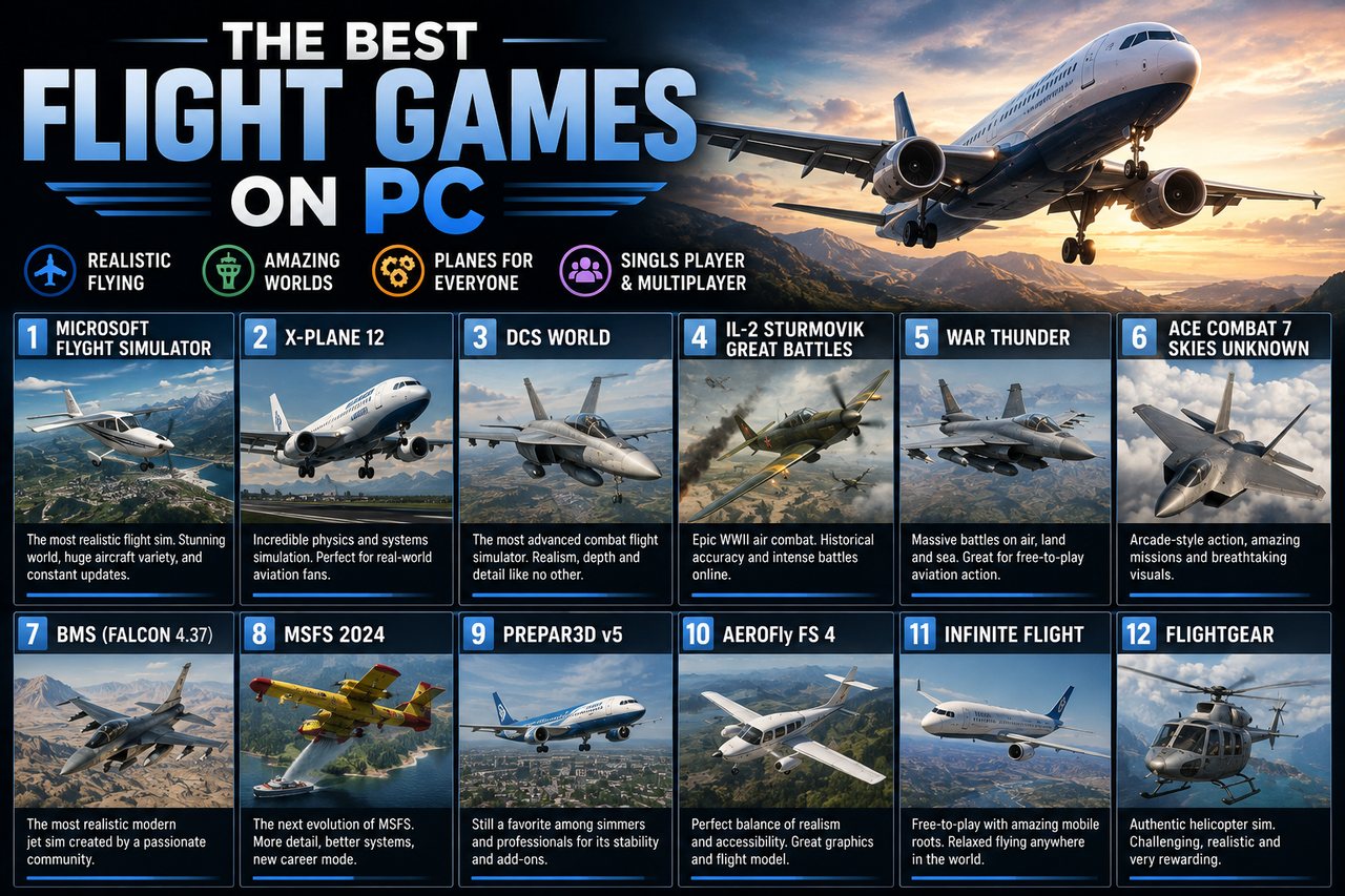 Les meilleurs jeux de vol sur PC
