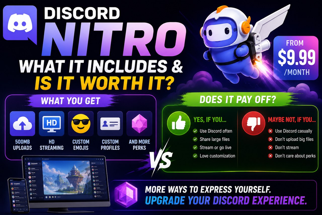Discord Nitro : ce qu'il inclut et s'il en vaut la peine