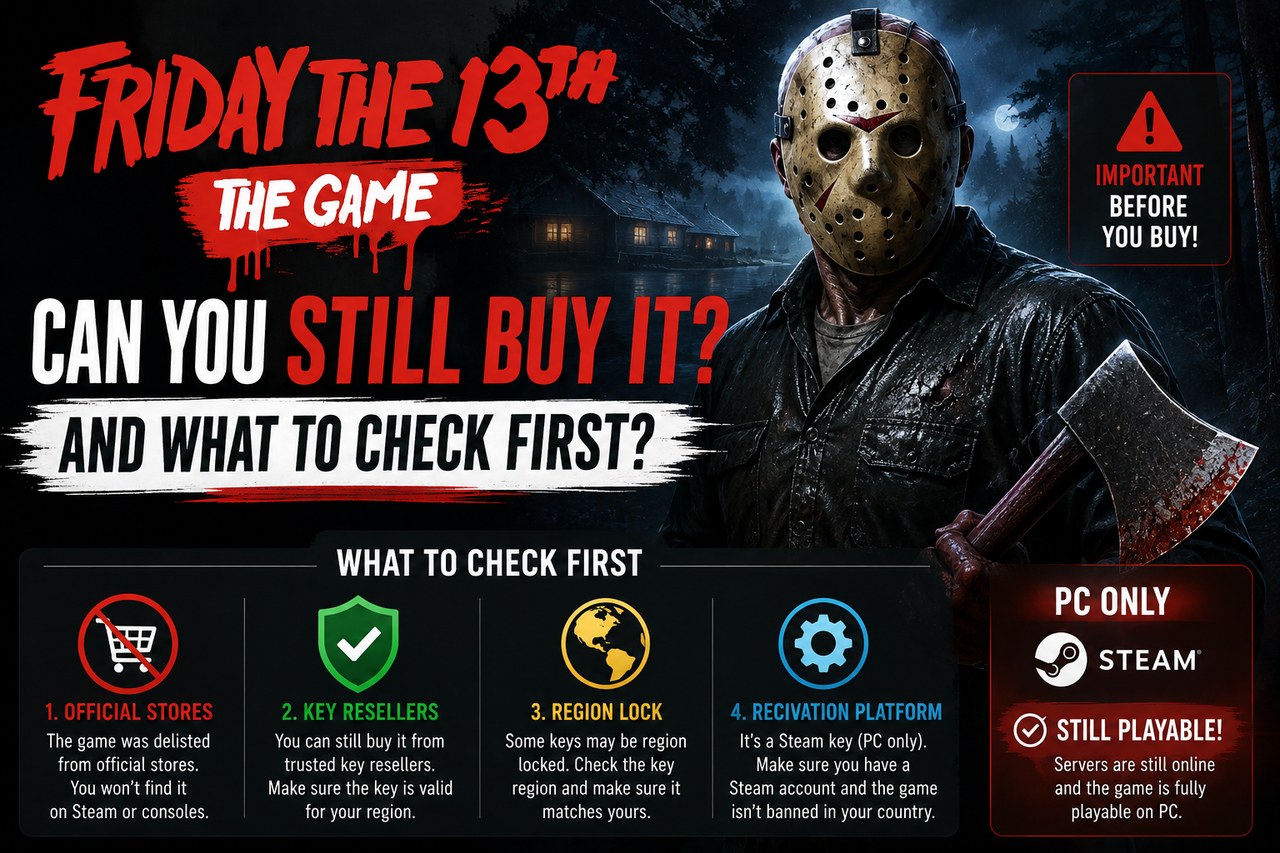 Friday the 13th: The Game — peut-on encore l'acheter, et que vérifier avant ?