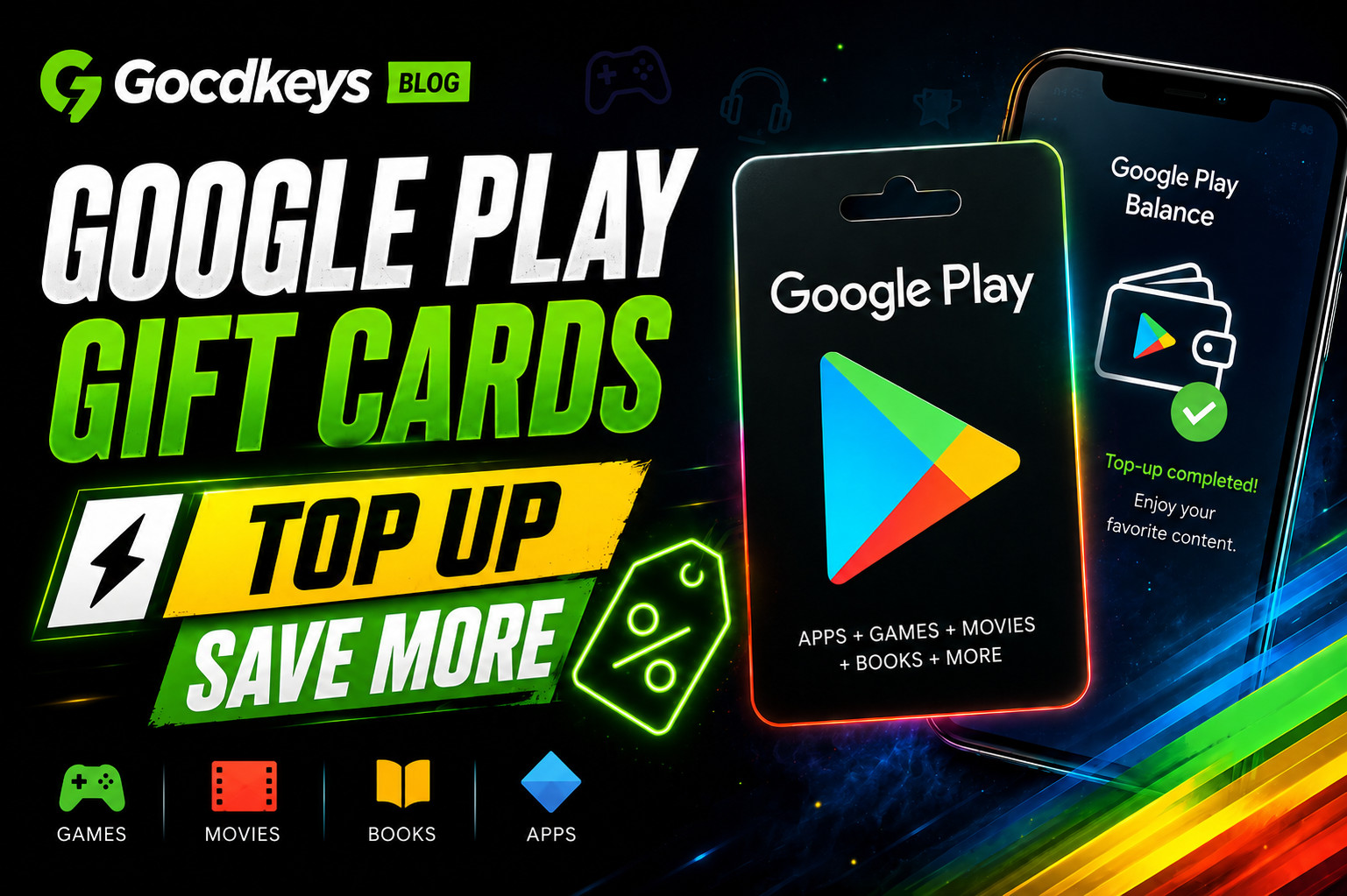 Cartes cadeaux Google Play : rechargez pour moins cher