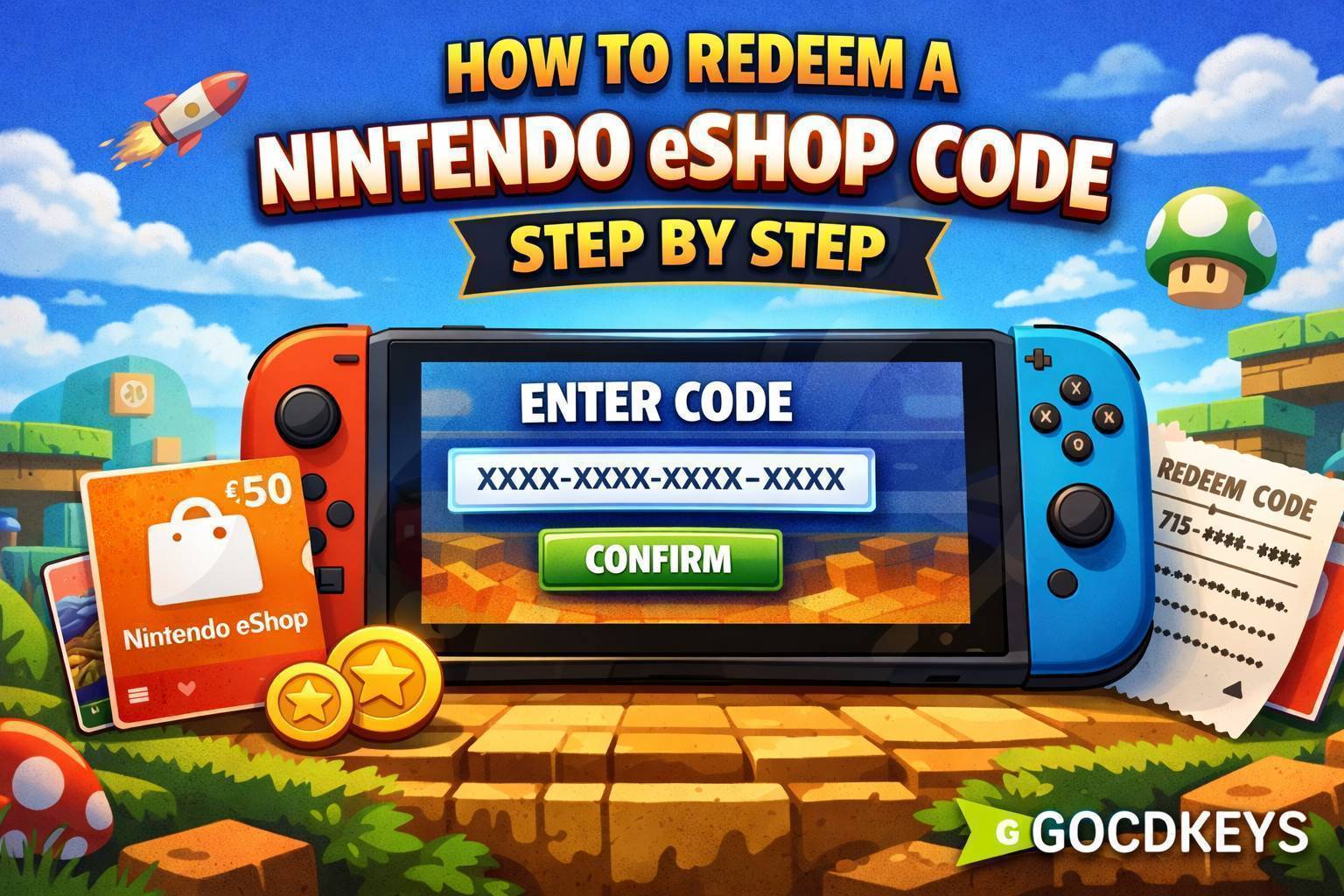 Comment utiliser un code Nintendo eShop étape par étape (Switch et Switch 2)