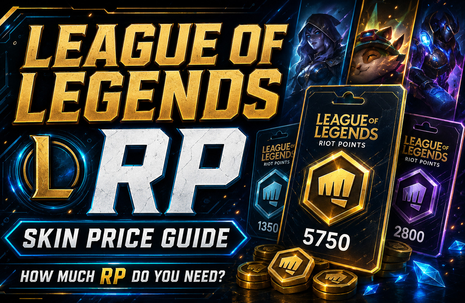 Guide des prix RP et skins League of Legends : combien de RP vous faut-il ?