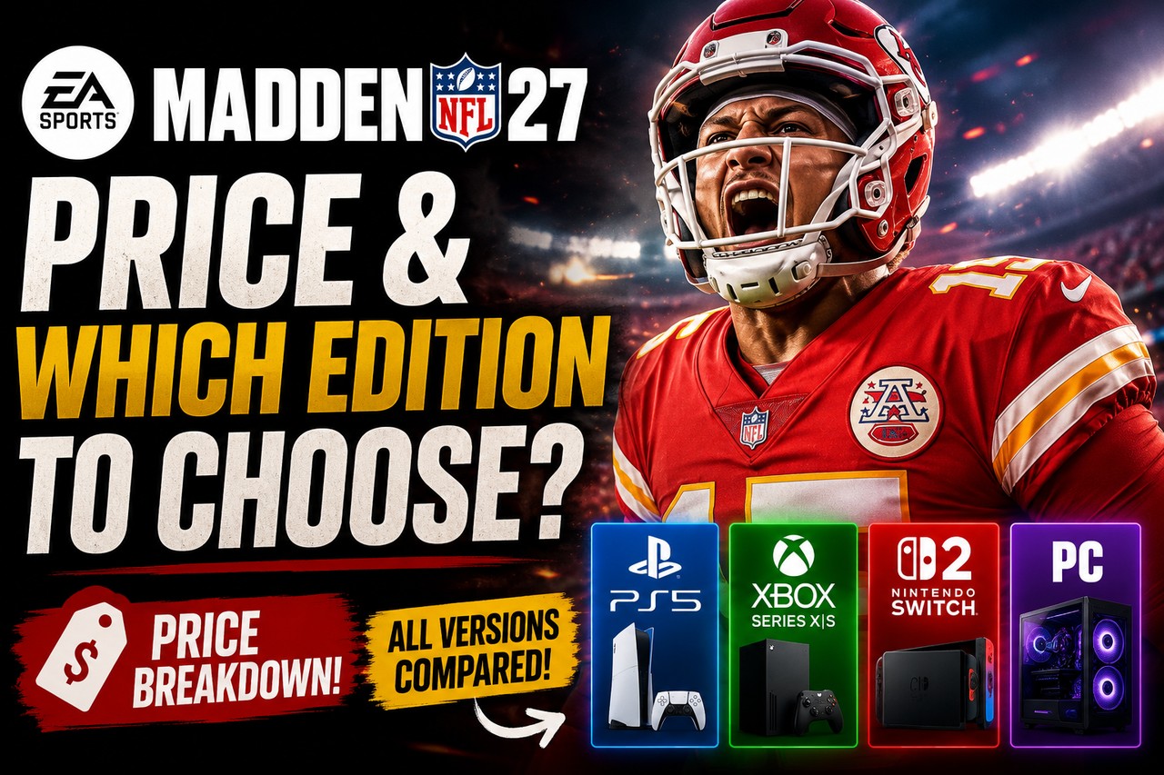 Madden NFL 27 : prix et quelle version choisir entre PS5, Xbox, Switch 2 et PC