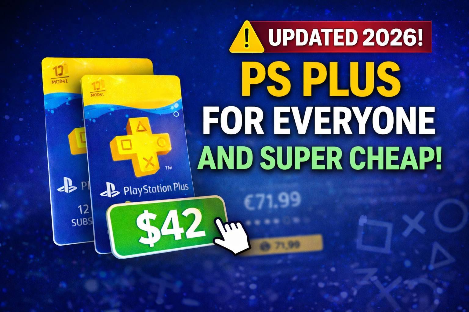 Playstation Plus pour tout le monde et super bon marché !