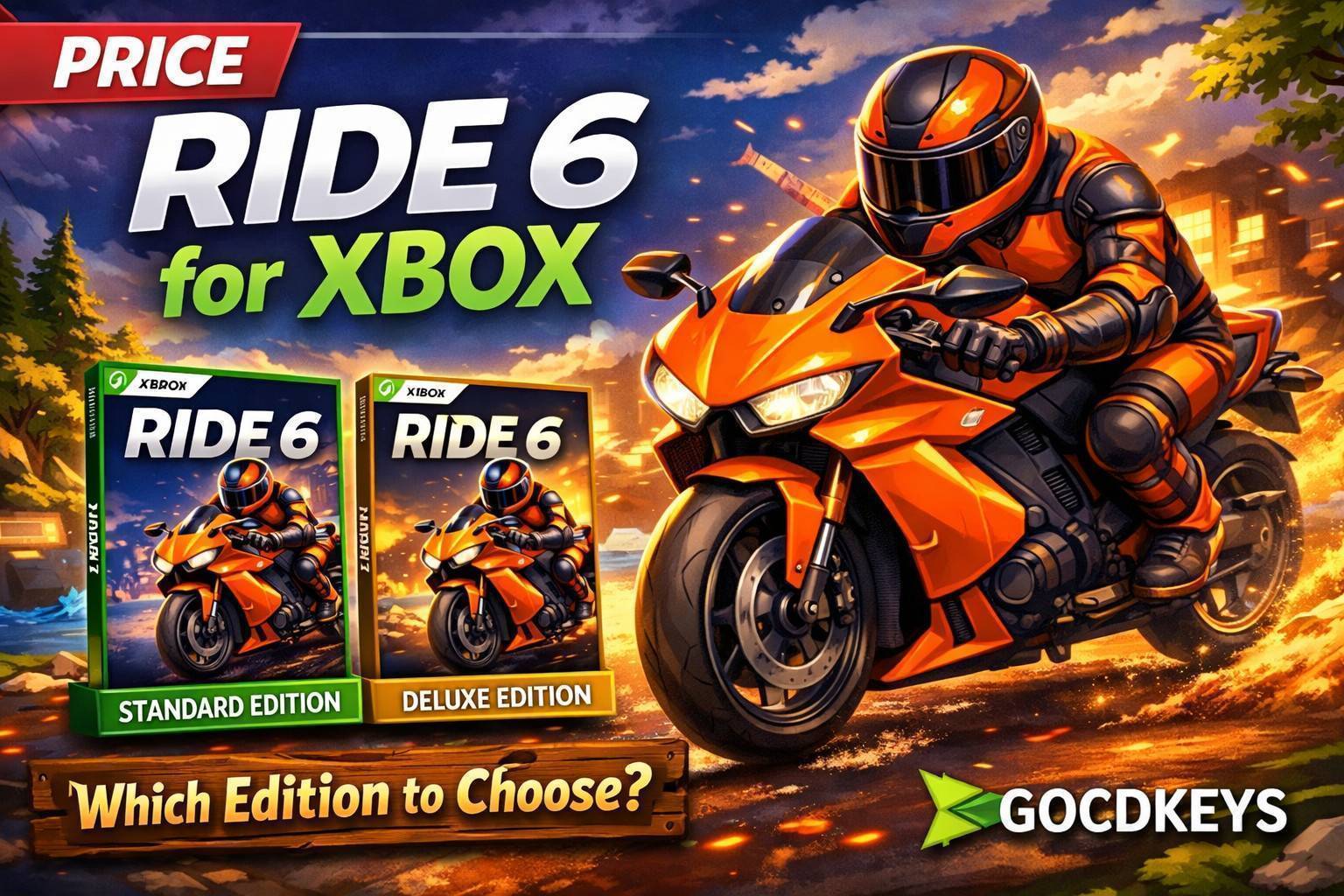 Prix de RIDE 6 sur Xbox et éditions disponibles