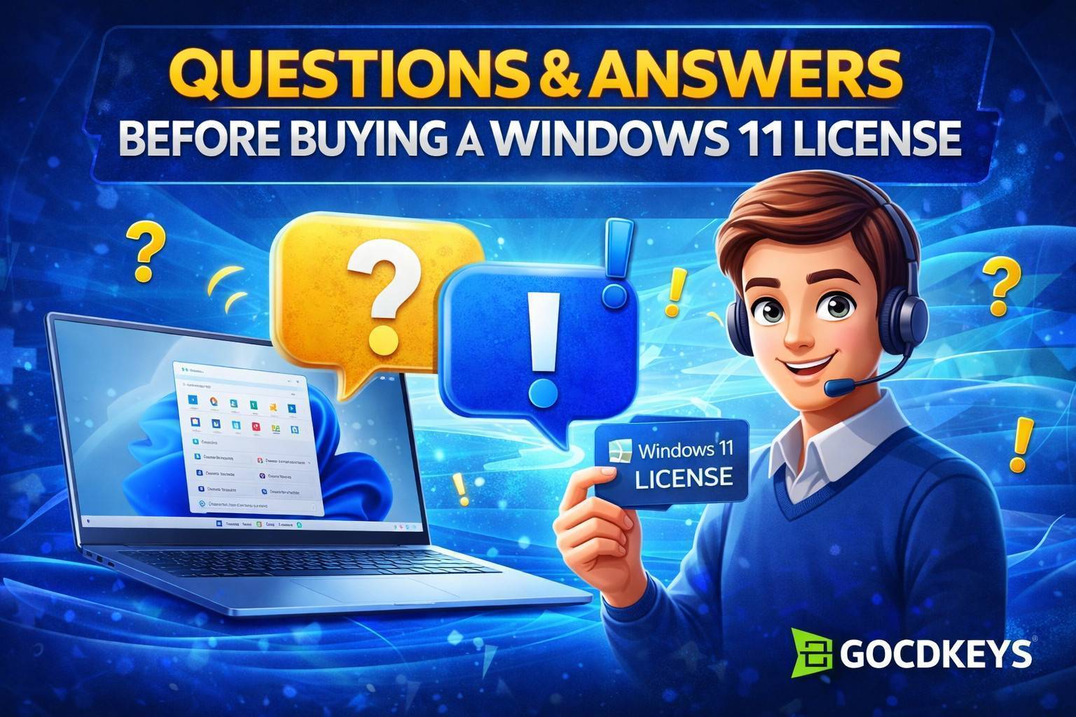 Questions et réponses avant d'acheter une licence Windows 11