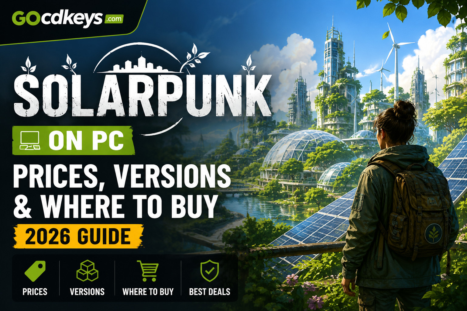 Solarpunk sur PC : prix, versions et où l'acheter (Guide 2026)