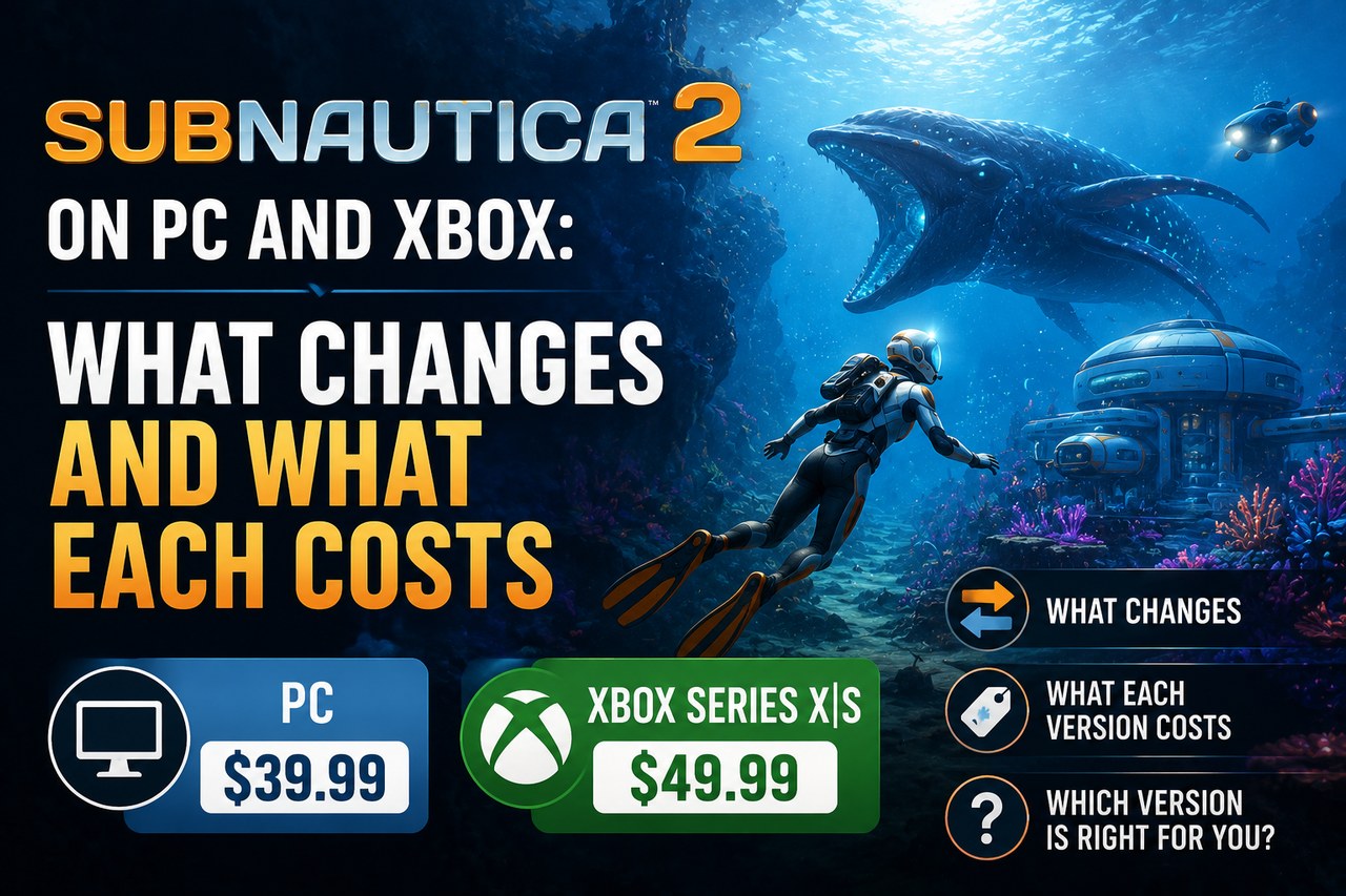 Subnautica 2 sur PC et Xbox : ce qui change et le prix de chacun