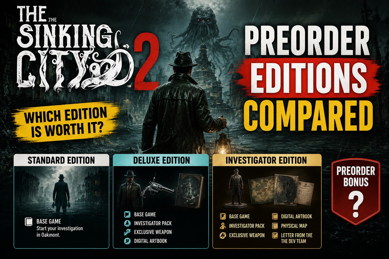 Précommander The Sinking City 2 : ce que coûtent les trois éditions avant la sortie
