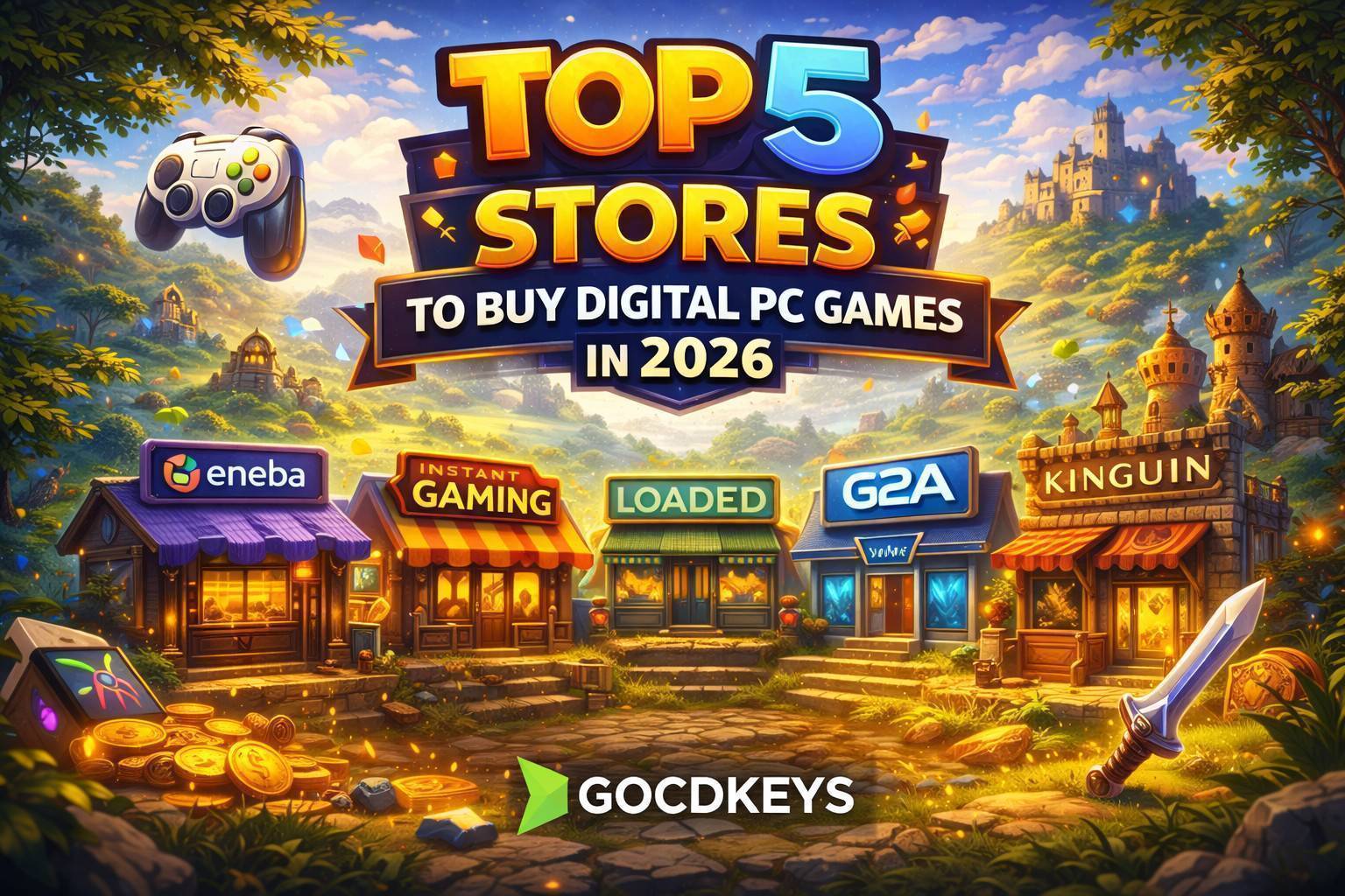 TOP 5 des boutiques pour acheter des jeux PC numériques pas chers